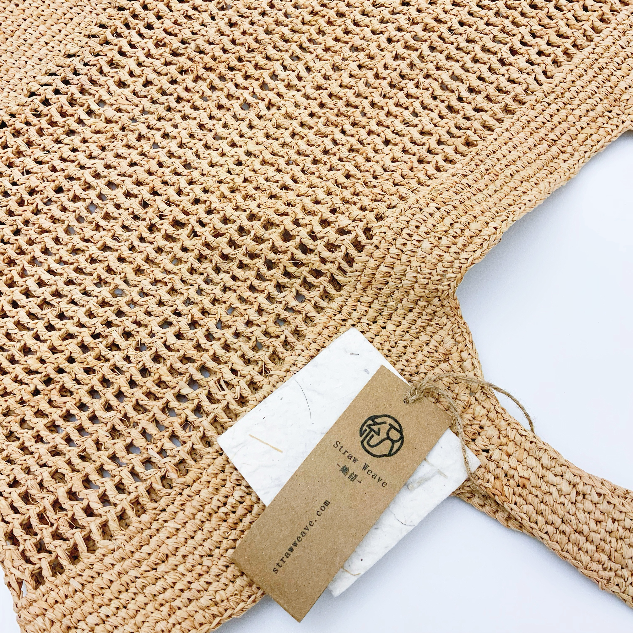 StrawWeave Handmade Raffia Tote Bag  Eco-Friendly Large Woven Summer Beach Bag for Women, French Vacation Casual Shoulder Handbag