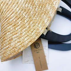 StrawWeave Eco-Friendly Handwoven Niche Wooden-Handle Hat Straw Bag  New Fresh-Style Wheat Straw Woven Bag, Vacation-Style Beach Bag, Versatile Womens Bag