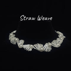 "Sea Rising Moon" French retro pearl rice bead necklace