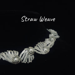 "Sea Rising Moon" French retro pearl rice bead necklace