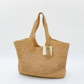 StrawWeave Handmade Raffia Tote Bag Eco-Friendly Large Woven Summer Beach Bag for Women, French Vacation Casual Shoulder Handbag