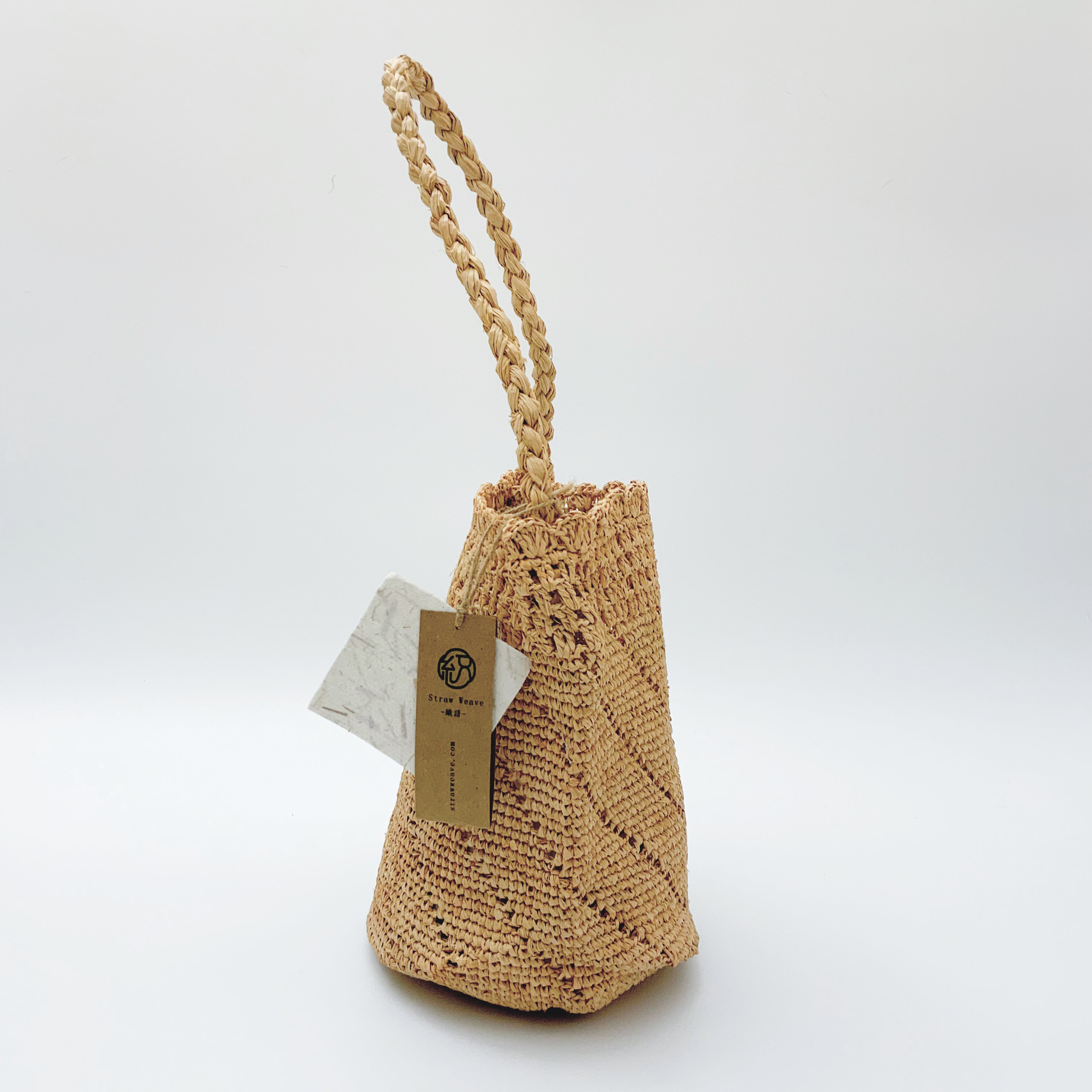 StrawWeave Eco-Friendly Handwoven Premium Raffia Bag for Women  New Summer Handheld Straw Bag, Vacation Beach Bag, Shoulder Bucket Bag