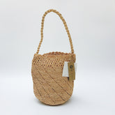 StrawWeave Eco-Friendly Handwoven Premium Raffia Bag for Women New Summer Handheld Straw Bag, Vacation Beach Bag, Shoulder Bucket Bag