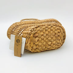StrawWeave Eco-Friendly Handwoven French-Style Vintage Straw Bag  Niche Hollow Handheld Woven Bag, Forest-Style Hand-Carry Basket Bag, Vacation & Beach Bag