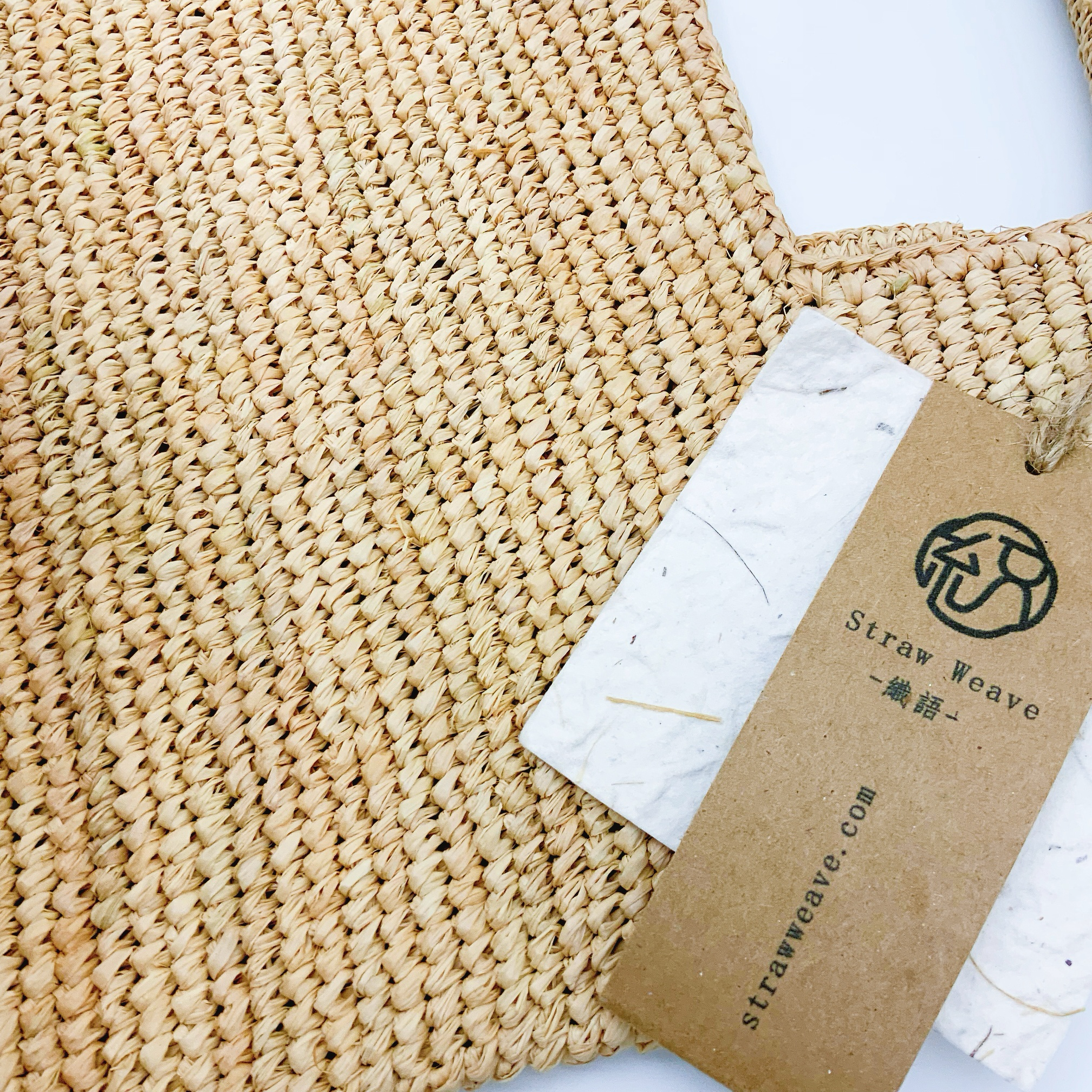 StrawWeave Handmade Raffia Tote  Premium Eco-Friendly Woven Bag, Summer Beach & Vacation Handbag