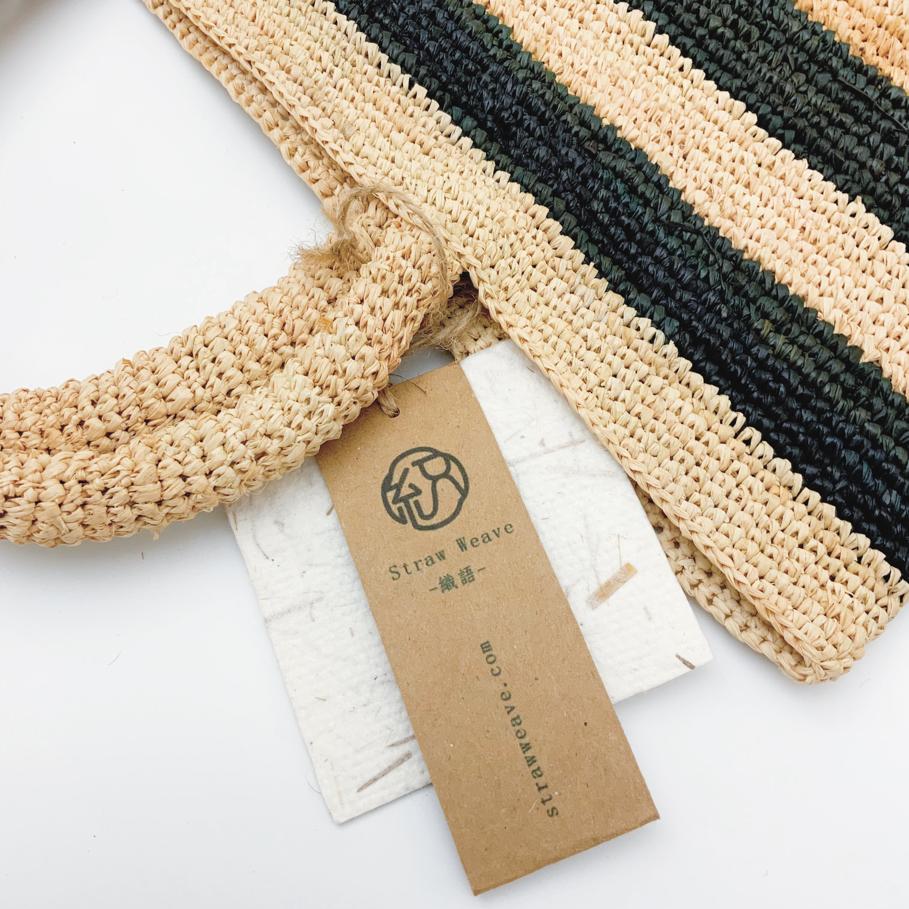 StrawWeave Eco-Friendly Handmade Raffia Tote Bag, Women's Large Capacity Striped Color-Block Woven Handbag, Stylish Top-Handle Summer Beach Vacation Purse