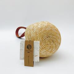 StrawWeave Eco-Friendly Handwoven Gourd-Shaped Shoulder Straw Bag  Fashionable Handheld Wheat Straw Handwoven Bag, Vacation-Style Beach Bag, Versatile Women's Bag