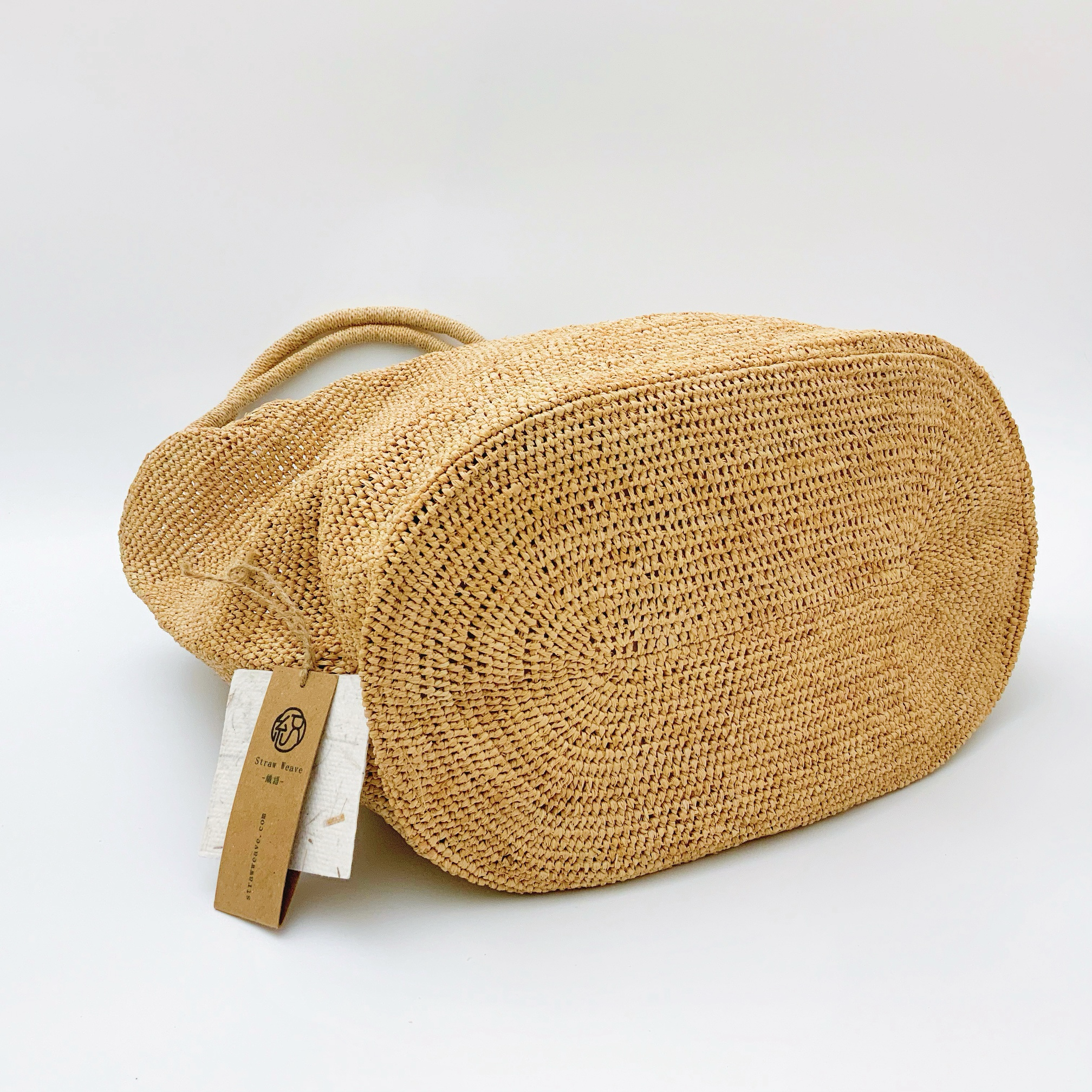 StrawWeave Eco-Friendly Handwoven Premium Raffia Bag  Versatile Handmade Shoulder Straw Bag, Large-Capacity Tote Bag for Women, Beach & Seaside