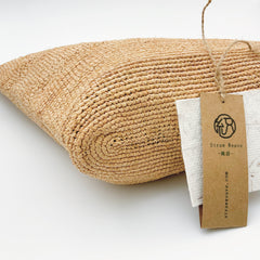 StrawWeave Handmade Raffia Tote Bag  Eco-Friendly Large Woven Summer Beach Bag for Women, Vintage Travel Handbag