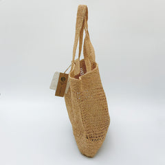 StrawWeave Handmade Raffia Tote Bag  Eco-Friendly Large Woven Summer Beach Bag for Women, French Vacation Casual Shoulder Handbag