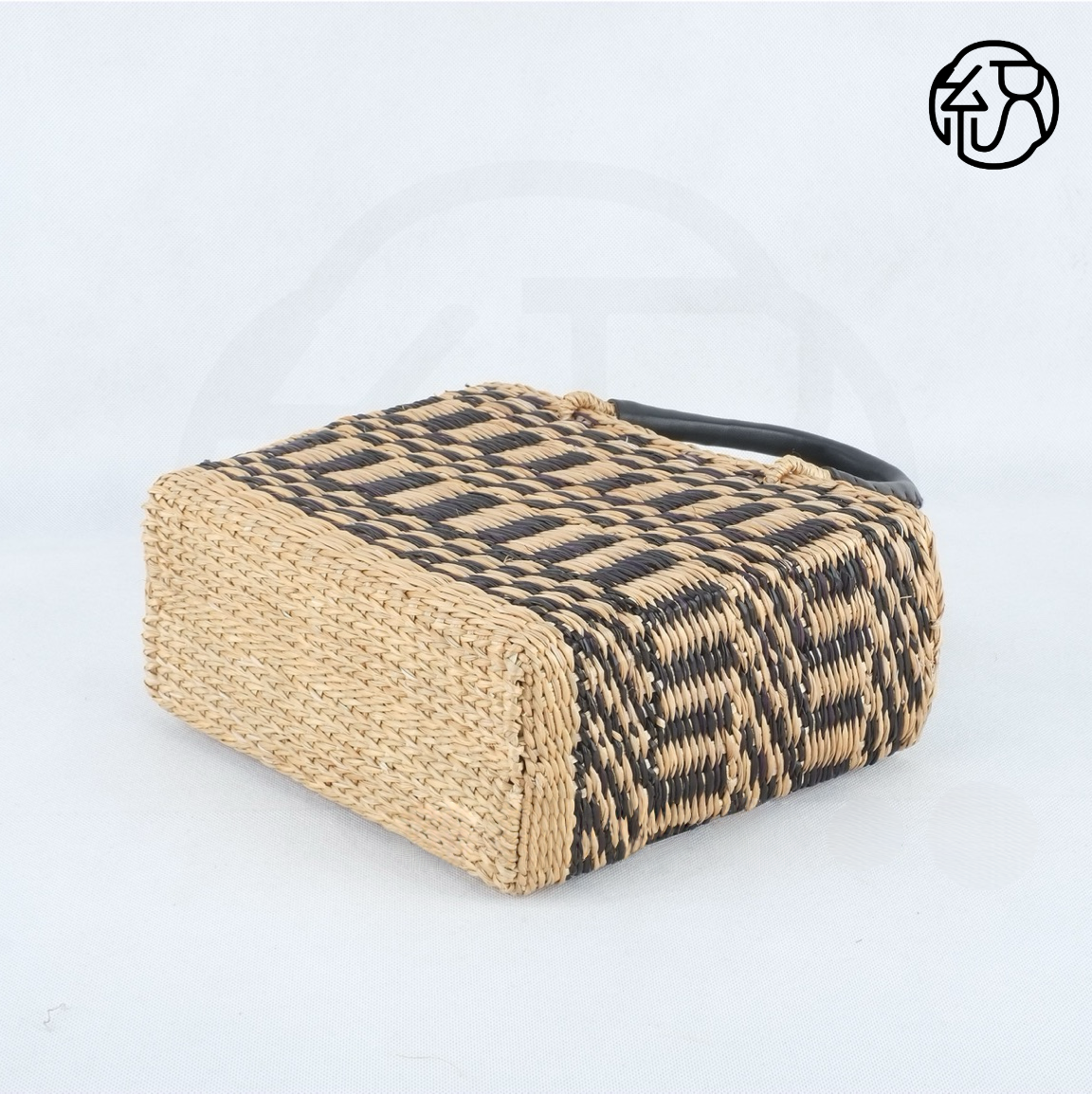 StrawWeave Eco-Friendly Handmade Straw Tote Bag, Women's Yellow Grass Woven Frame Handbag, Summer Top-Handle Beach Vacation Purse