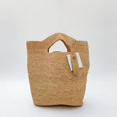 StrawWeave Handmade Raffia Tote Bag Eco-Friendly Large Woven Summer Beach Bag for Women, Vintage Travel Handbag