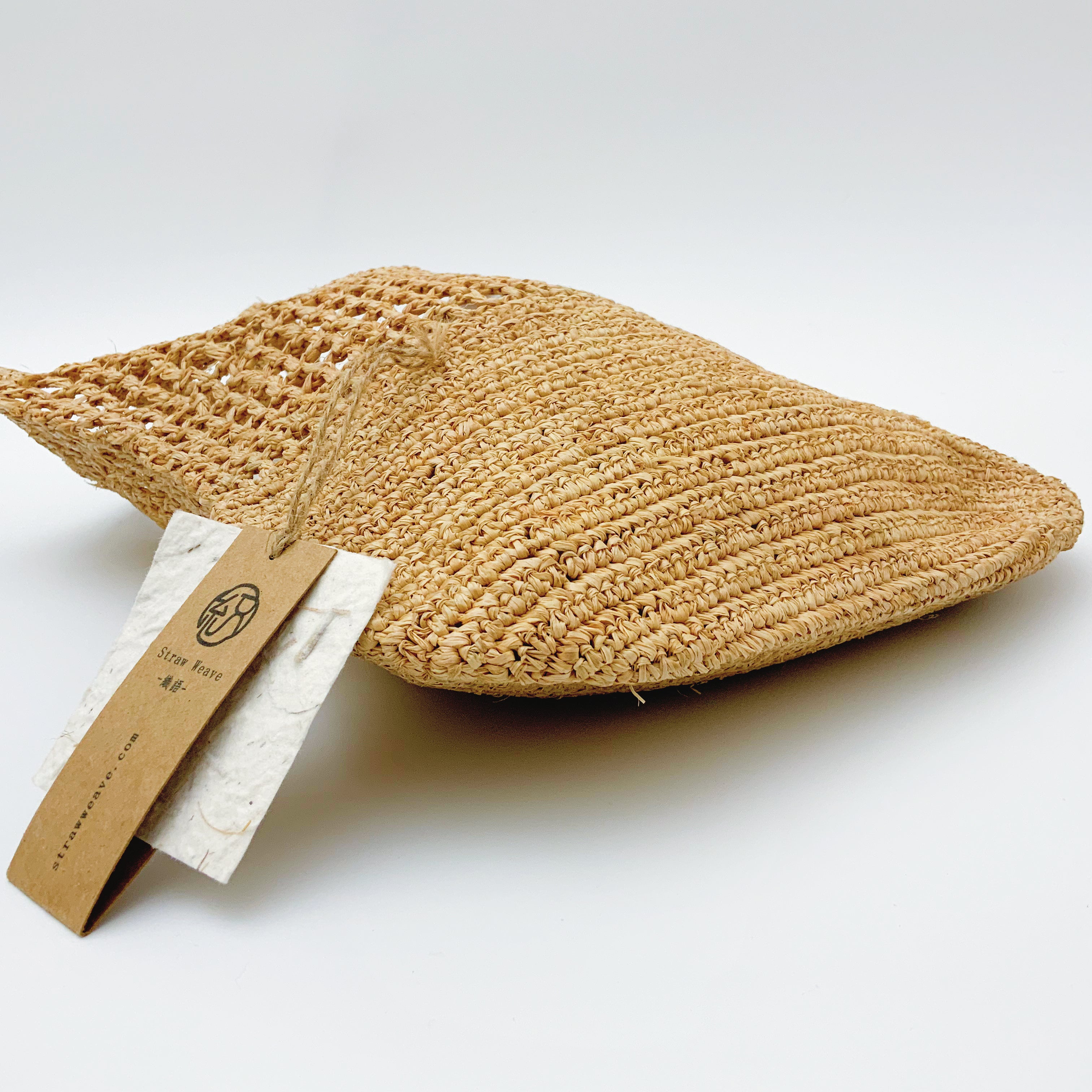 StrawWeave Eco-Friendly Handwoven Raffia Hollow Bag, Premium Summer Handheld Straw Bag for Women, Beach Vacation Tote Bag