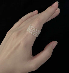 Antique Dreamcatcher Beaded Ring