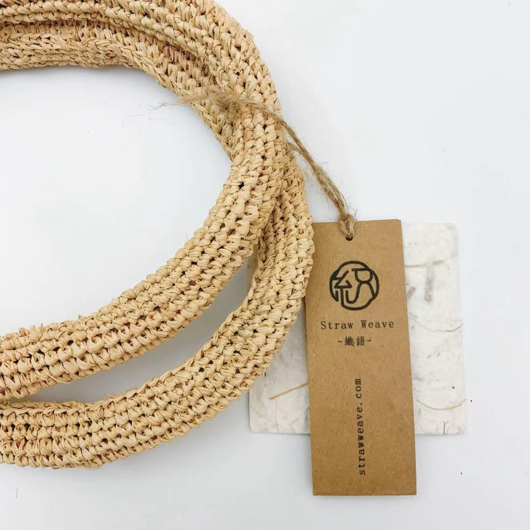 StrawWeave Eco-Friendly Handwoven Premium Raffia Handbag  New Handheld Large-Capacity Hollow Woven Bag, Beach & Vacation Tote Bag