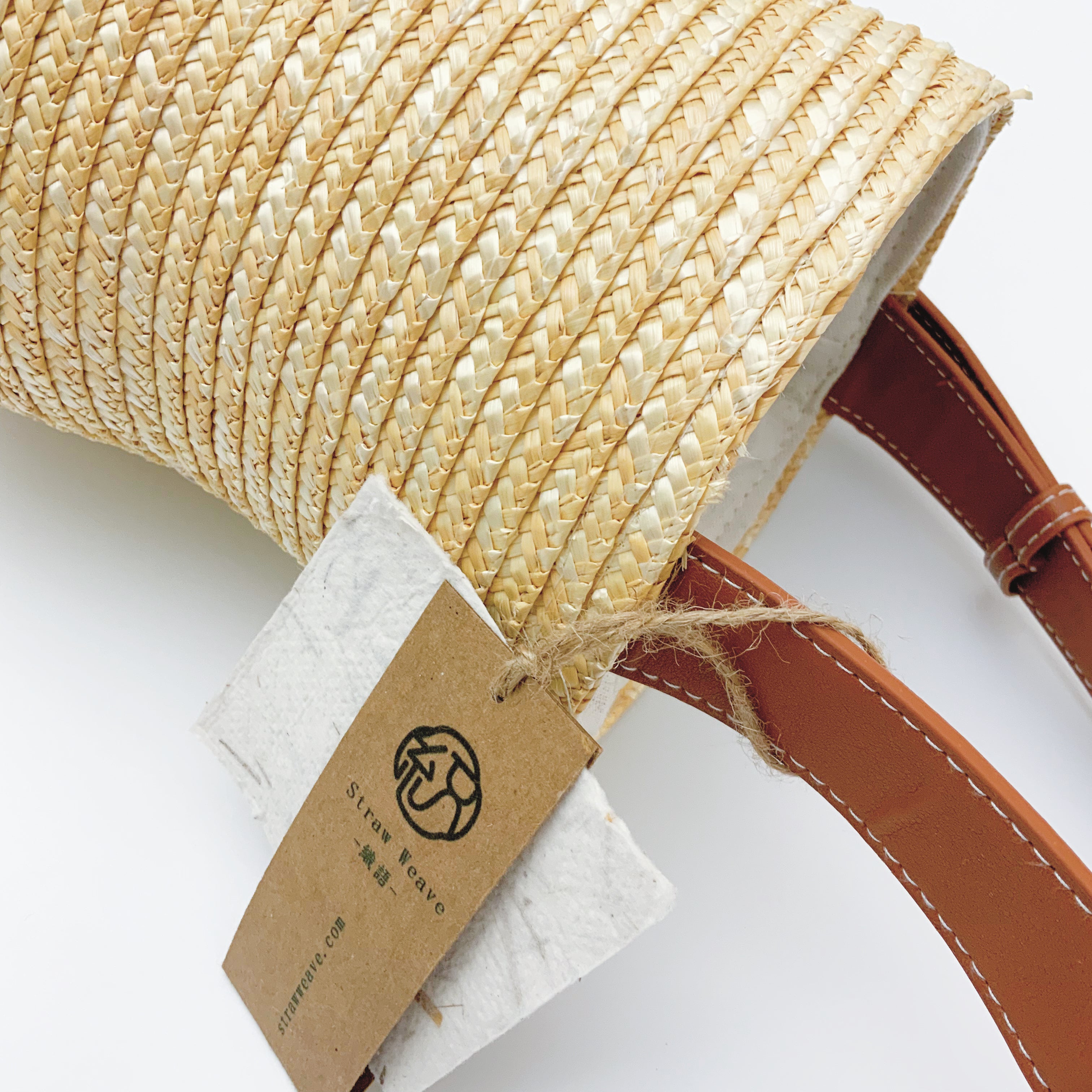 StrawWeave Eco-Friendly Handwoven Gourd-Shaped Shoulder Straw Bag  Fashionable Handheld Wheat Straw Handwoven Bag, Vacation-Style Beach Bag, Versatile Women's Bag