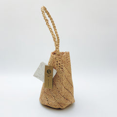 StrawWeave Eco-Friendly Handwoven Premium Raffia Bag for Women  New Summer Handheld Straw Bag, Vacation Beach Bag, Shoulder Bucket Bag