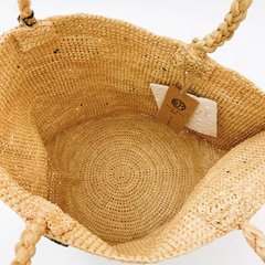 StrawWeave Handmade Polka Dot Raffia Tote  Premium Eco-Friendly Woven Bag, Summer Beach & Vacation Handbag