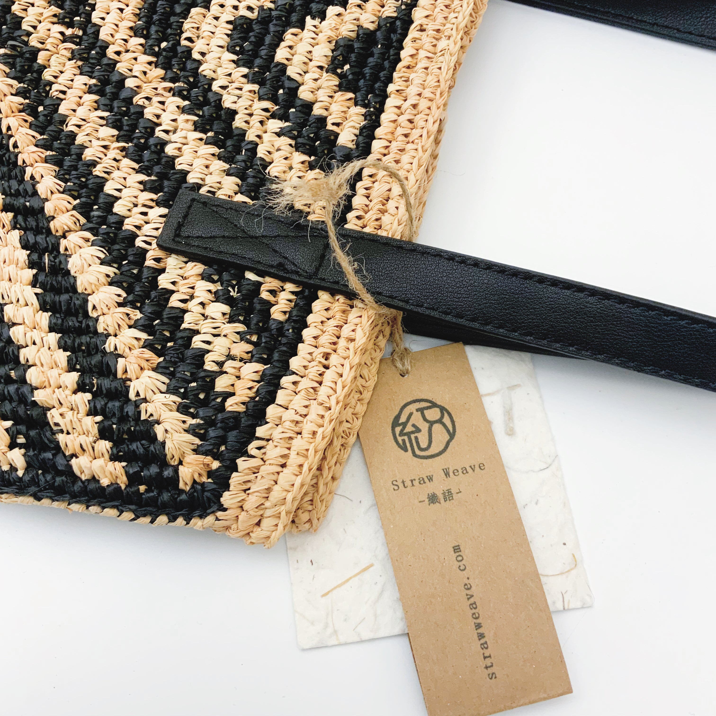 StrawWeave Eco-Friendly Handmade Raffia Tote Bag, Women's Large Capacity Color-Block Woven Shoulder Handbag, Stylish Summer Beach Vacation Purse