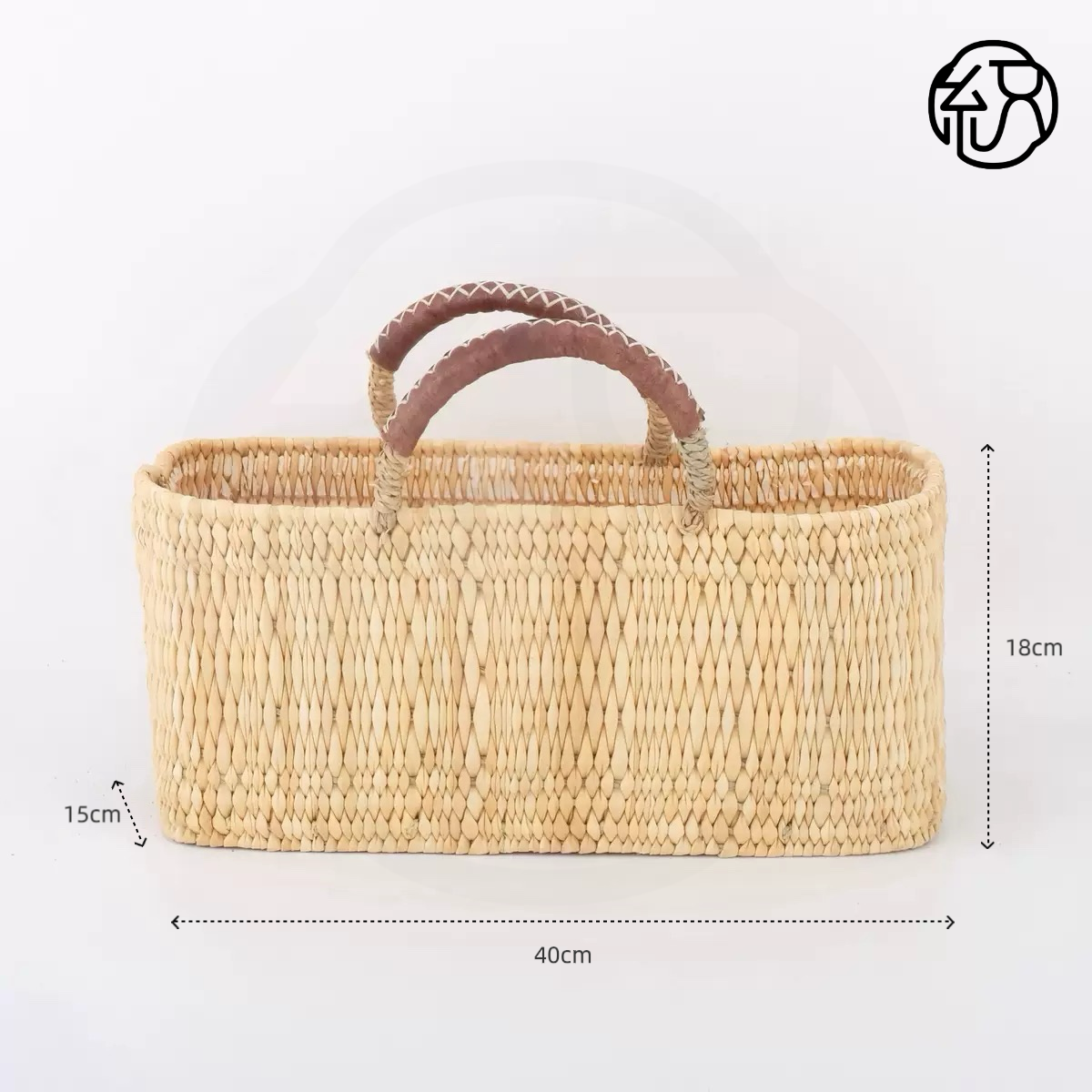 Yellow Grass Handwoven Straw Tote Handheld Bag B032