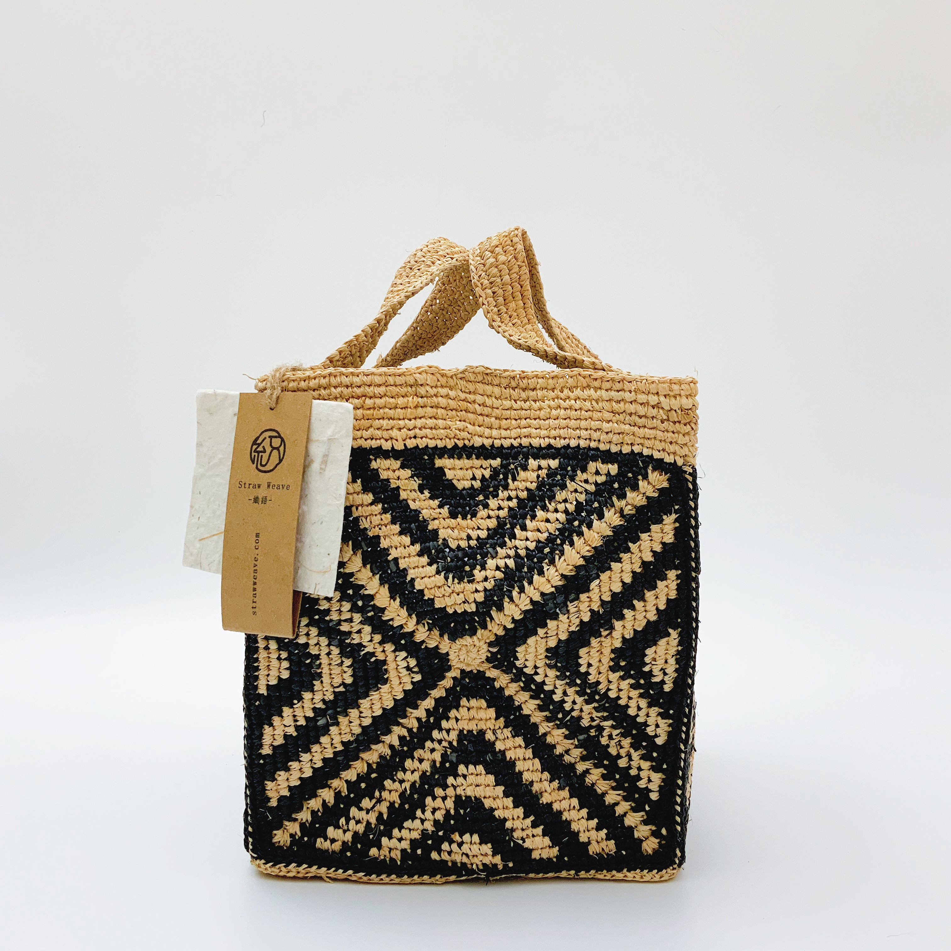 StrawWeave Eco-Friendly Handwoven Summer Women's Raffia Hand-Crocheted Color-Block Striped Tote Bag  Large Capacity Vacation Five-Sided Shoulder Bag, Versatile Underarm Bag