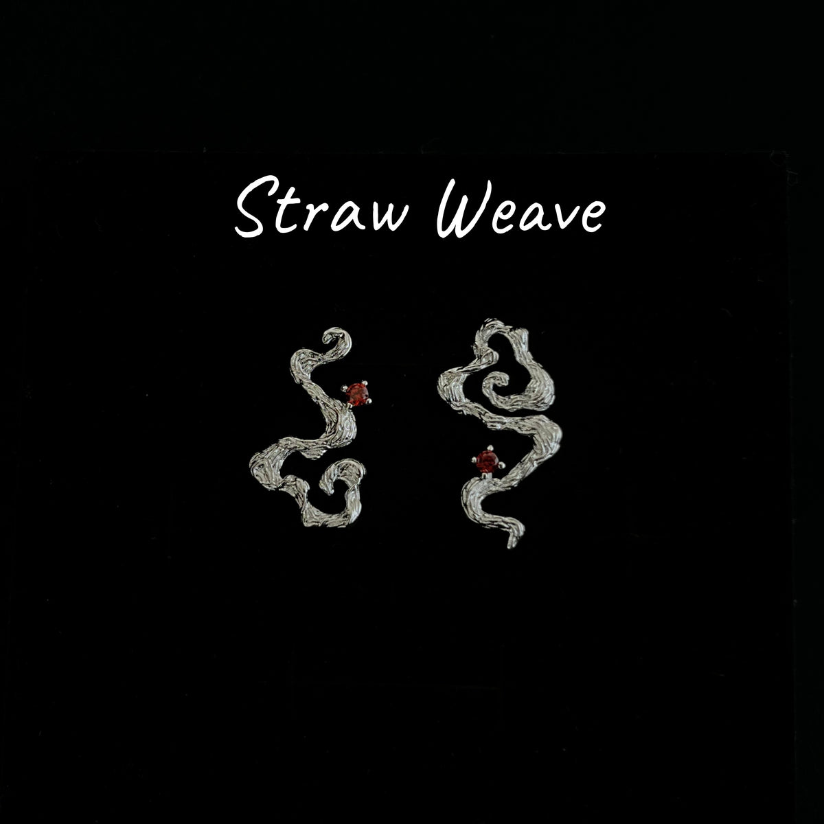 New Chinese Floating Cloud Silver Earrings