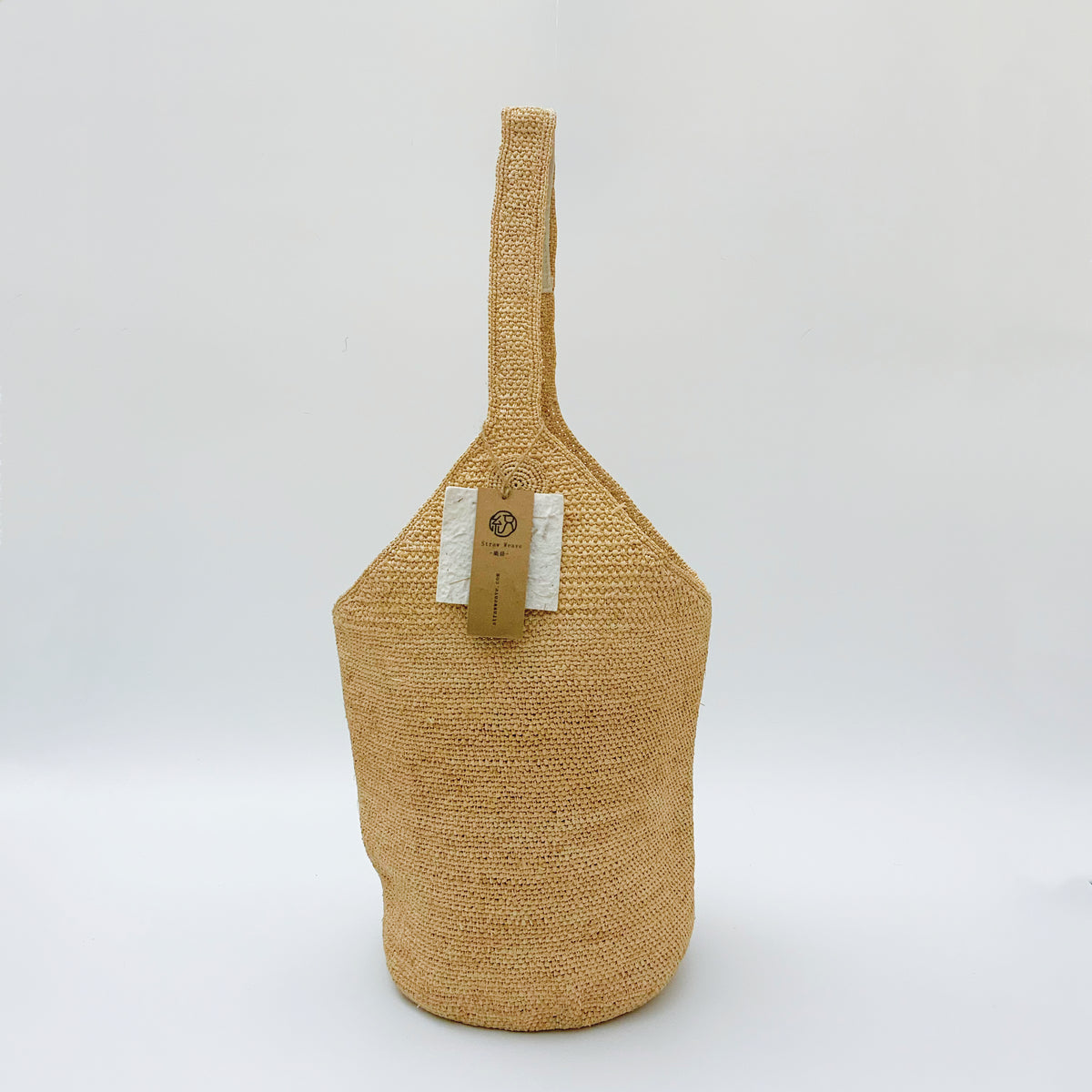 StrawWeave Handmade Large Raffia Bucket Bag  Eco-Friendly Summer Casual Shoulder Bag for Women, Colorblock Woven Tote