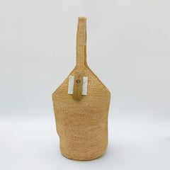 StrawWeave Handmade Large Raffia Bucket Bag  Eco-Friendly Summer Casual Shoulder Bag for Women, Colorblock Woven Tote