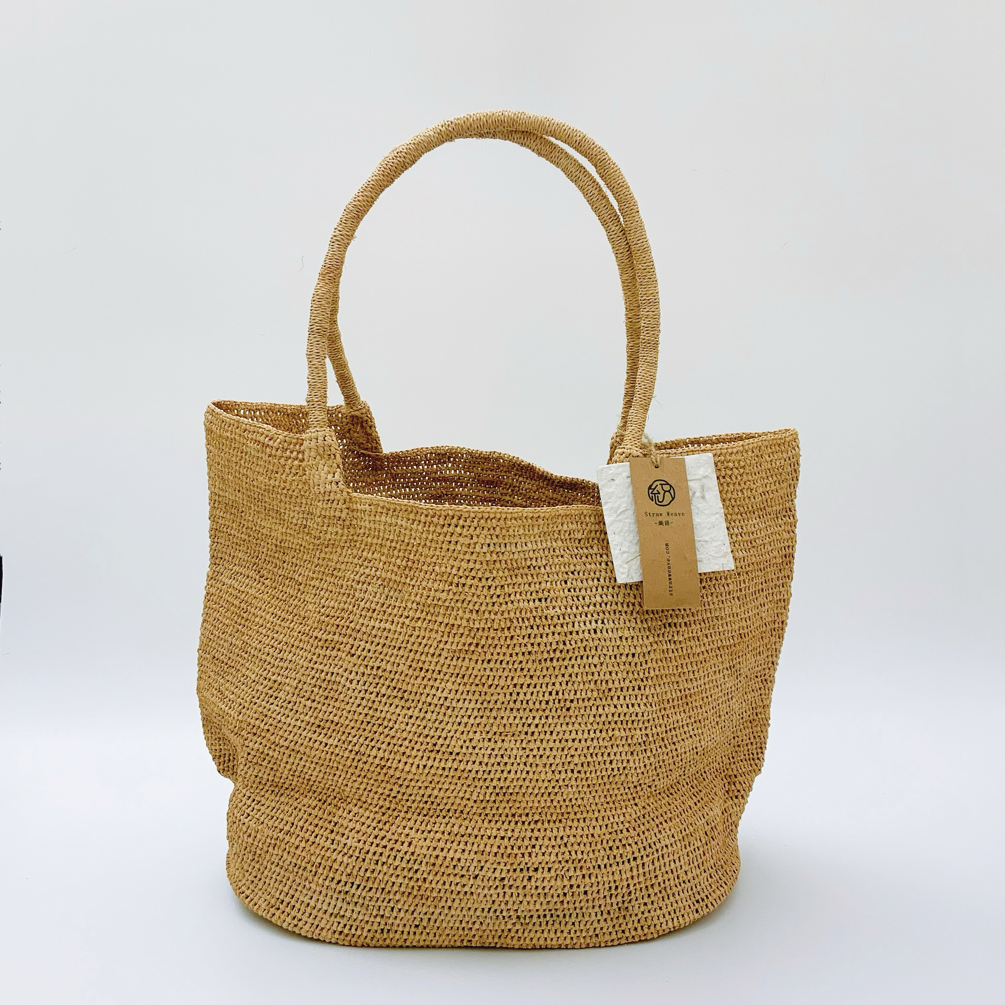 StrawWeave Eco-Friendly Handwoven Premium Raffia Bag  Versatile Handmade Shoulder Straw Bag, Large-Capacity Tote Bag for Women, Beach & Seaside
