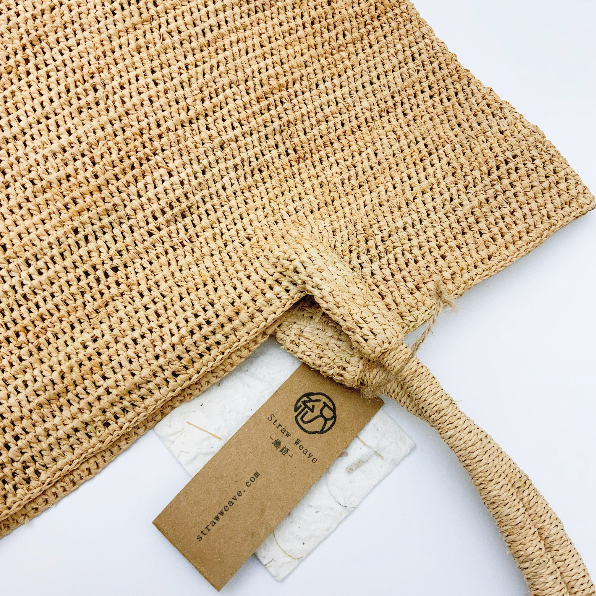 StrawWeave Eco-Friendly Handwoven Premium Raffia Bag  Versatile Handmade Shoulder Straw Bag, Large-Capacity Tote Bag for Women, Beach & Seaside