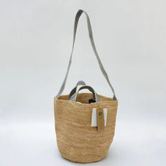 StrawWeave Eco-Friendly Handwoven Raffia Bag  Crossbody Bag, Handheld Straw Bag, Bucket Bag, Versatile Shoulder Woven Bag, Beach Bag