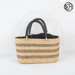 Xuxing craft straw bag ins summer bag women's one-shoulder Korean version bamboo and rattan weaving retro portable simple vacation bag