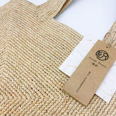StrawWeave Eco-Friendly Handmade Raffia Tote Bag, Women's Large Capacity Woven Shoulder Handbag, Simple Fashion Summer Beach Vacation Purse