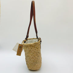 StrawWeave Eco-Friendly Handwoven Minimalist Shoulder Straw Bag  New Versatile Large-Capacity Woven Straw Bag, Vacation-Style Beach Bag, Natural Straw Womens Bag