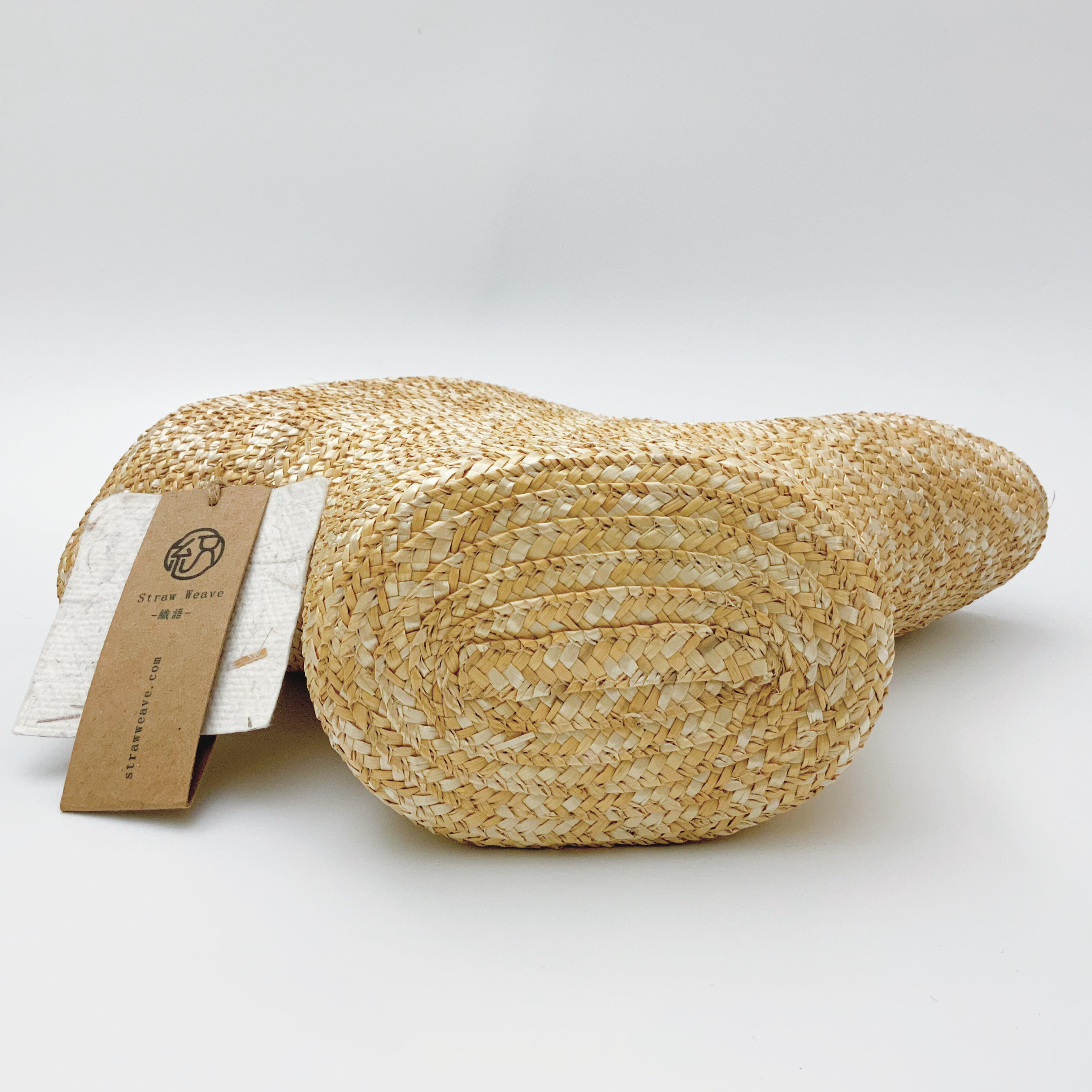 StrawWeave Eco-Friendly Handwoven Niche Wooden-Handle Hat Straw Bag  New Fresh-Style Wheat Straw Woven Bag, Vacation-Style Beach Bag, Versatile Womens Bag