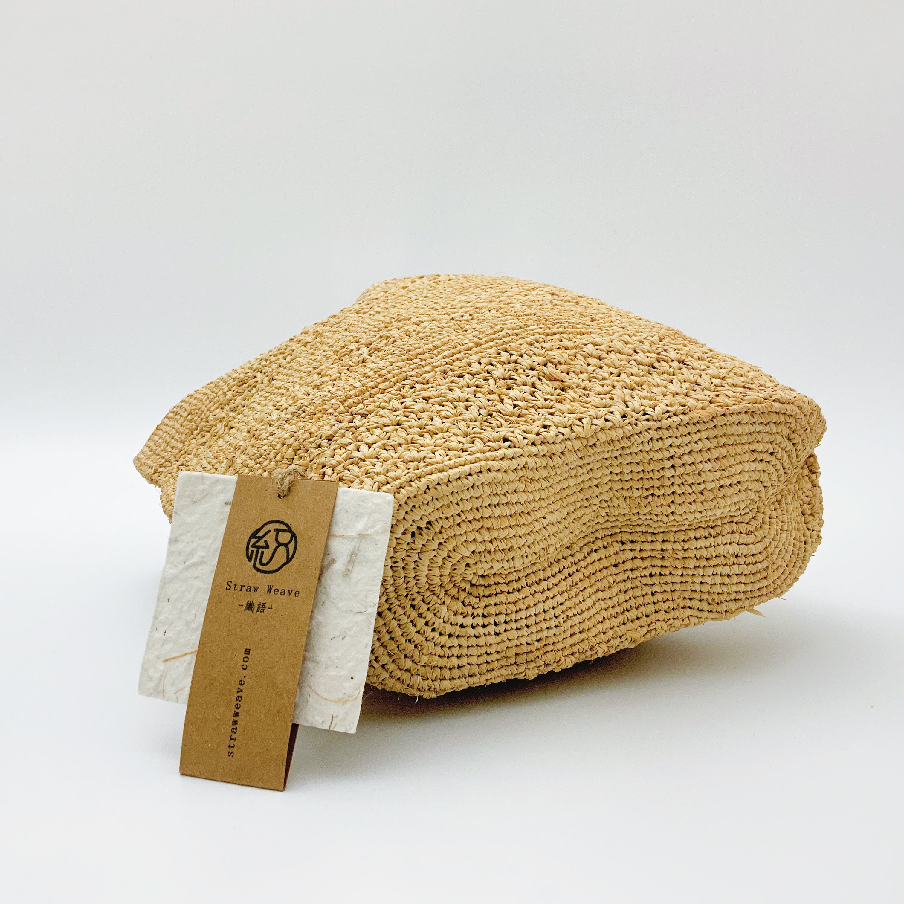 StrawWeave Eco-Friendly Handwoven Premium Raffia Handbag  New Handheld Large-Capacity Hollow Woven Bag, Beach & Vacation Tote Bag