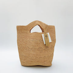 StrawWeave Handmade Raffia Tote Bag  Eco-Friendly Large Woven Summer Beach Bag for Women, Vintage Travel Handbag