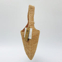 StrawWeave Eco-Friendly Handmade Raffia Shoulder Bag, Women's Small Woven Crossbody Tote, Elegant Casual Summer Beach Vacation Handbag